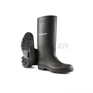 DUNLOP fekete PVC csizma